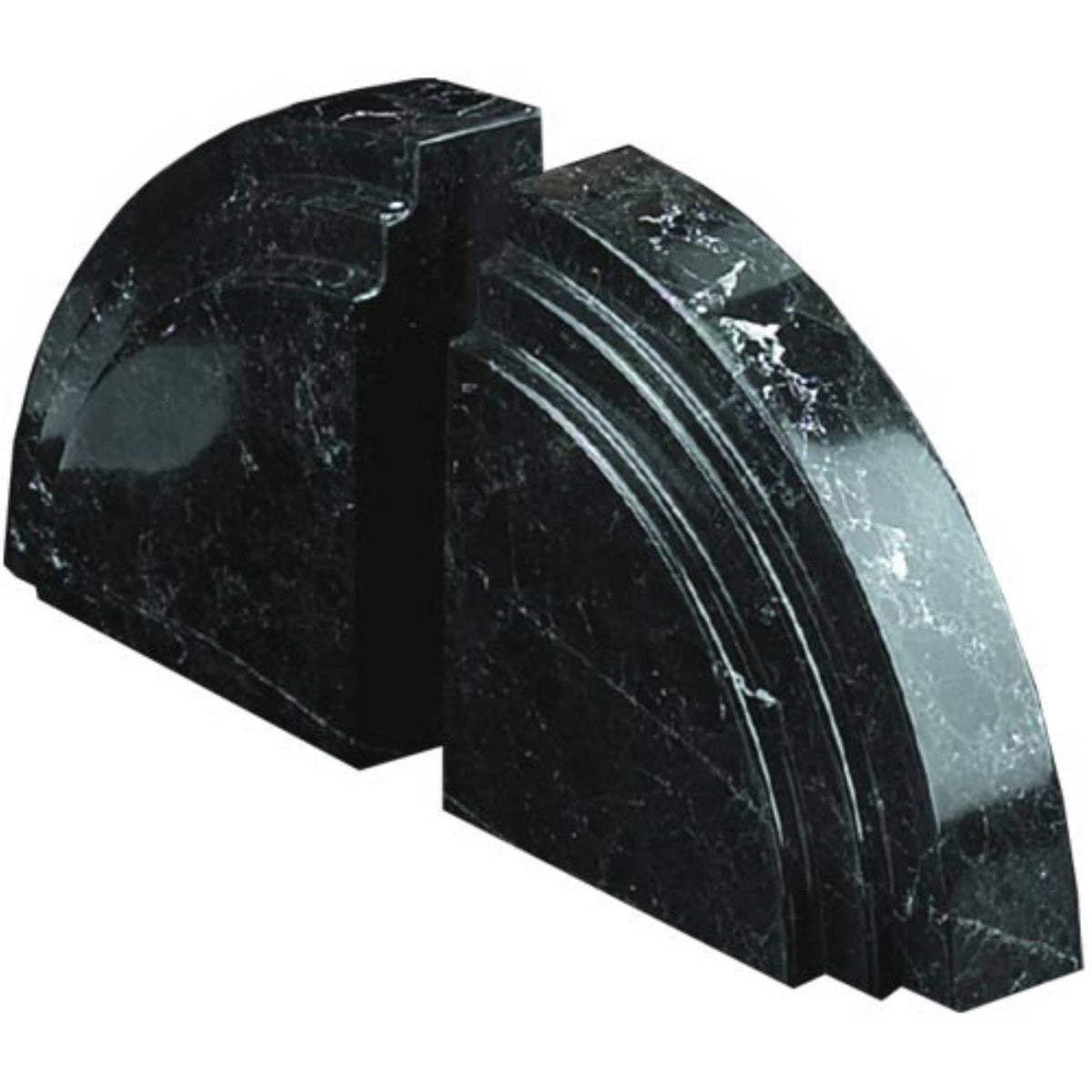 Black Zebra Marble Arch Bookends V65993