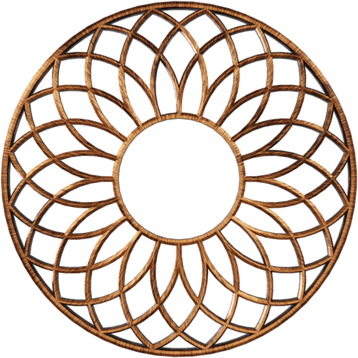 24x22OD x 8 1/4x22ID x 3/4x22P PVC Pierced Ceiling Medallion O797082