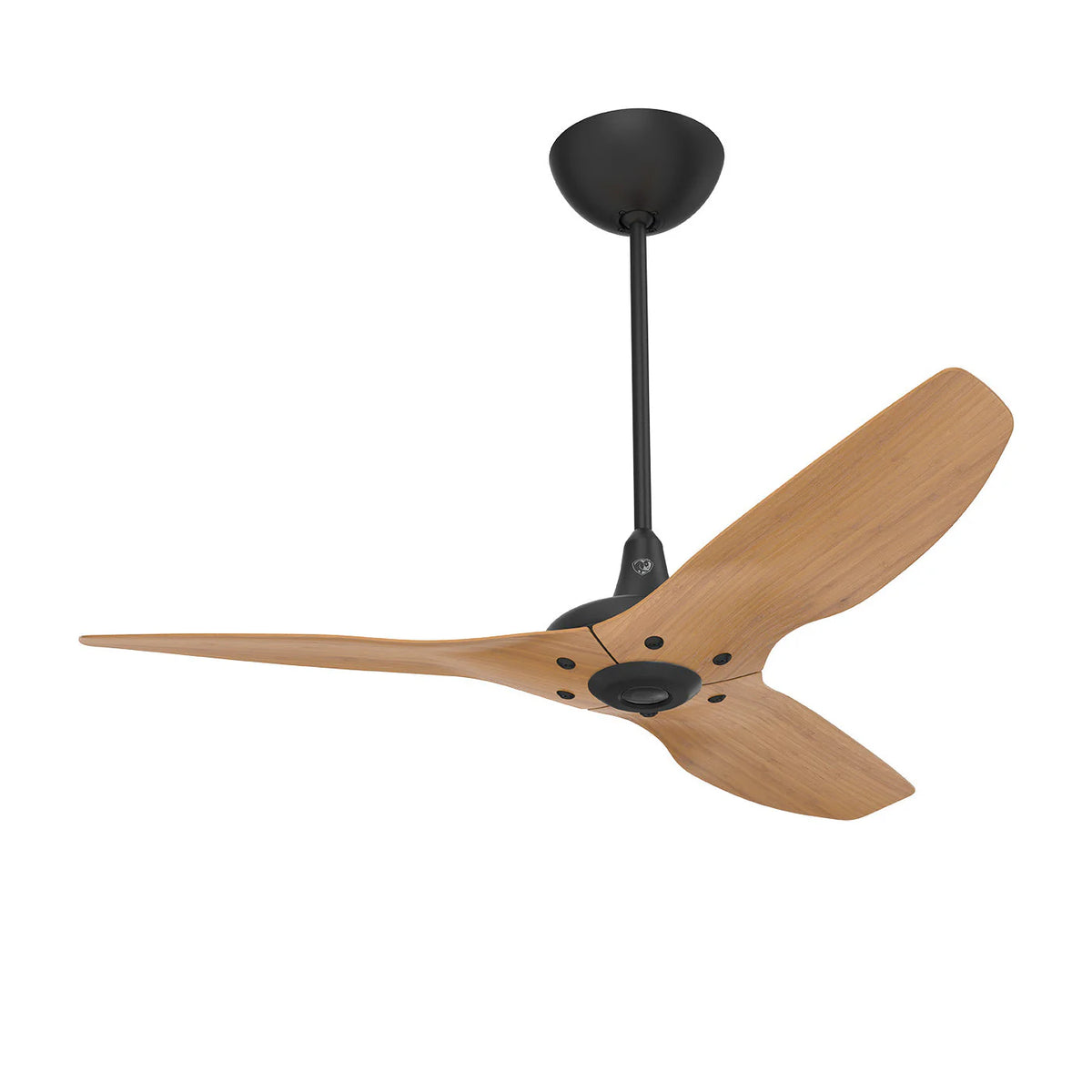 52 Ceiling Fan with Bamboo Blades and Black Finish D502