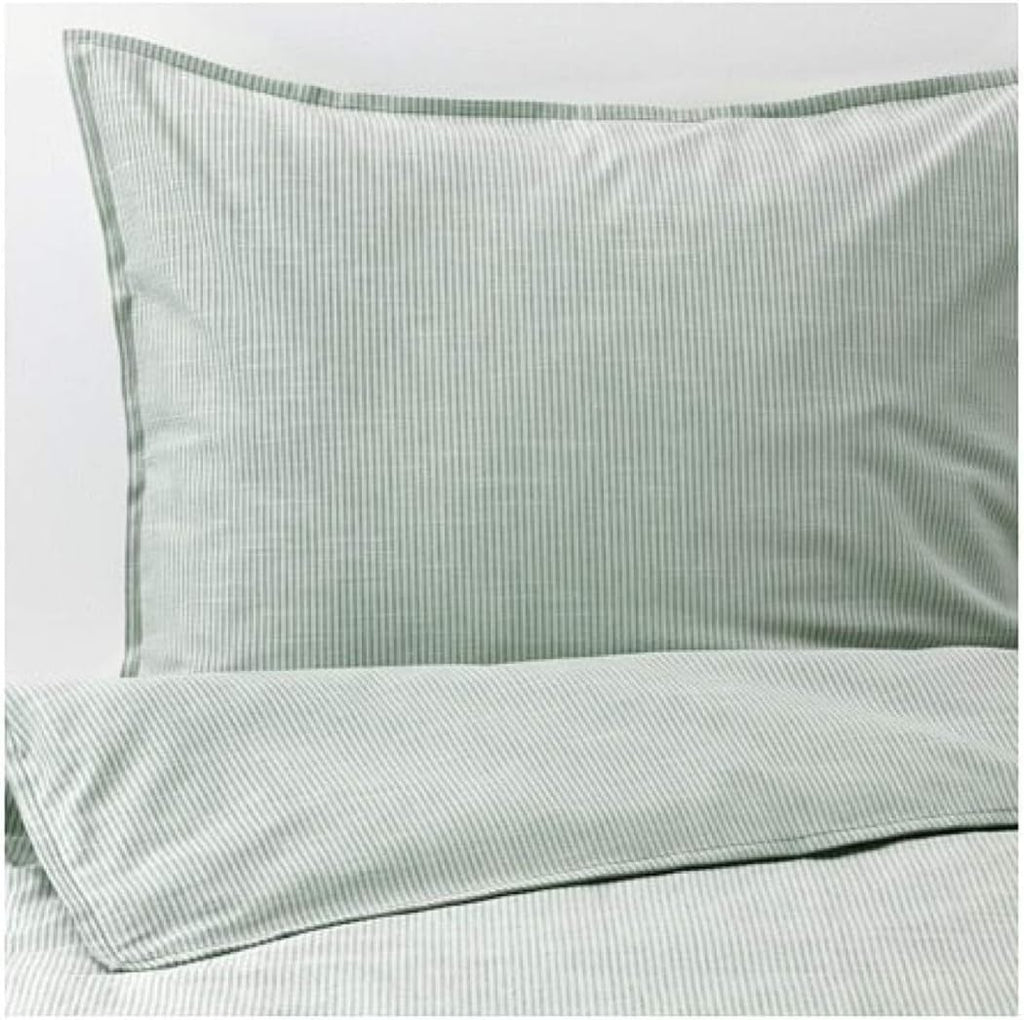 Green Stripe Duvet Cover and Pillowcases Full/Queen Y3471
