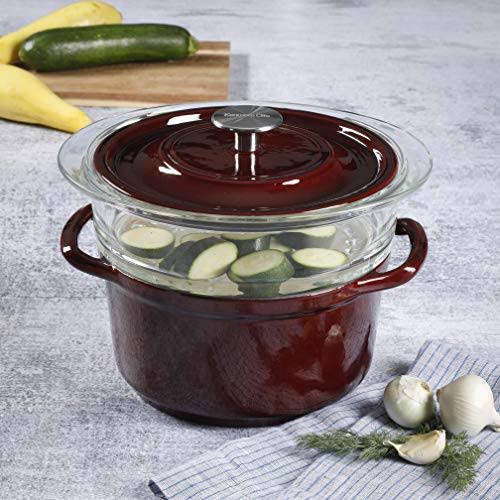 5qt Casserole with Glass Steamer U42781