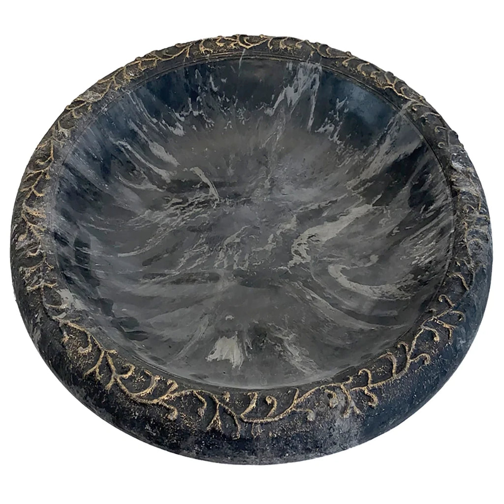 Charcoal Sand Birdbath Bowl Y9579