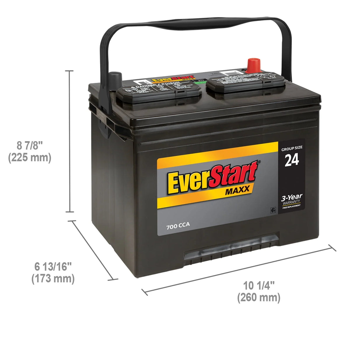 Lead Acid Automotive Battery Group Size 24 12 Volt 700 CCA Z5939