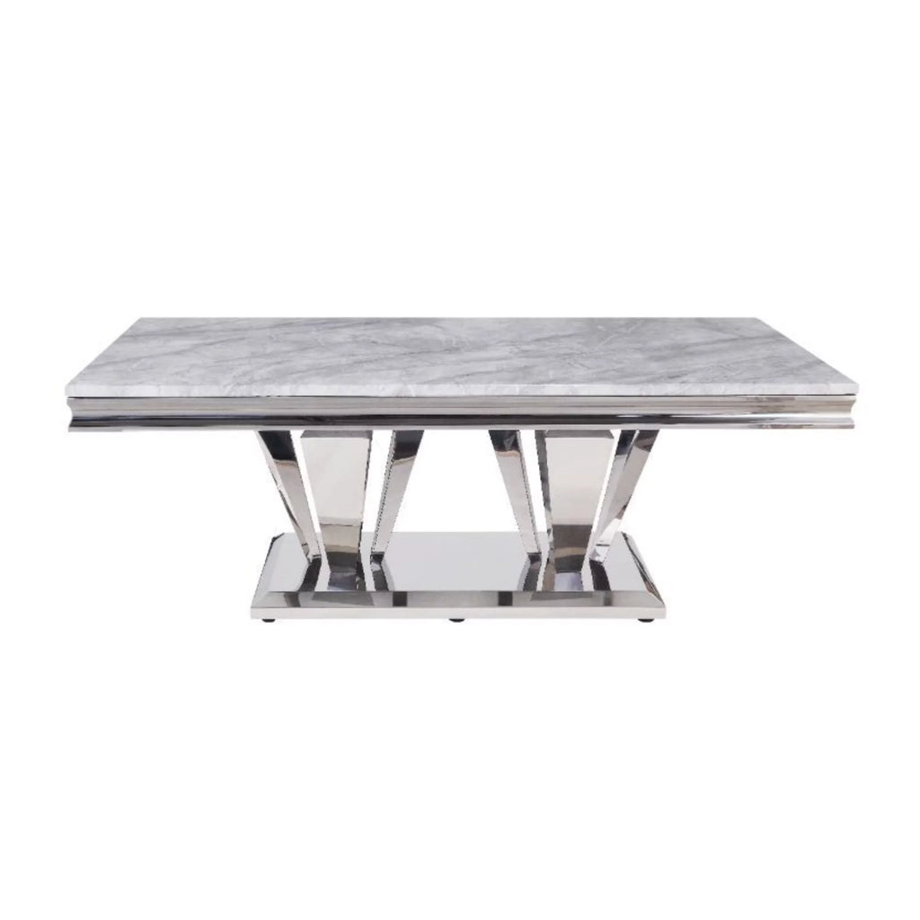 Light Gray Faux Marble Coffee Table S4742