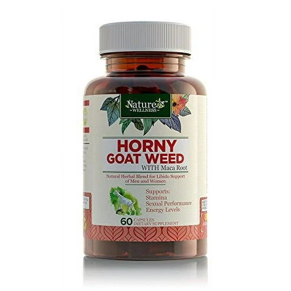 Horny Goat Weed Extract with Maca, Tribulus, L-Arginine, Ginseng 1000 mg Supplement D44773