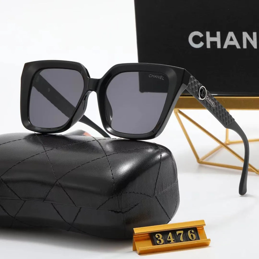 Double C Rhombic Temple Polarized Sunglasses H59418