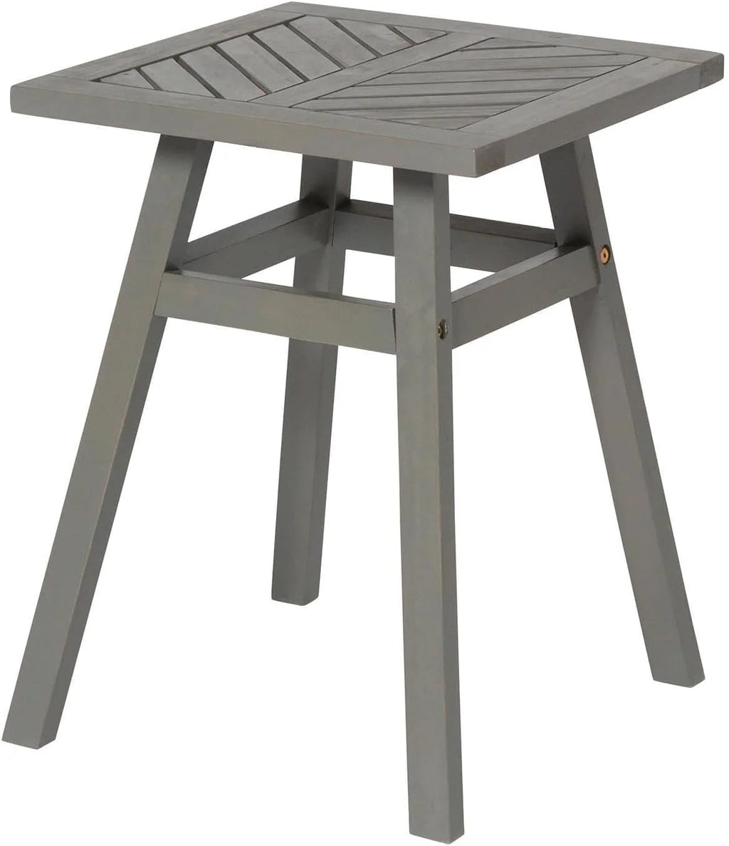 3 Piece Grey Outdoor Wood Patio Furniture Set V3464