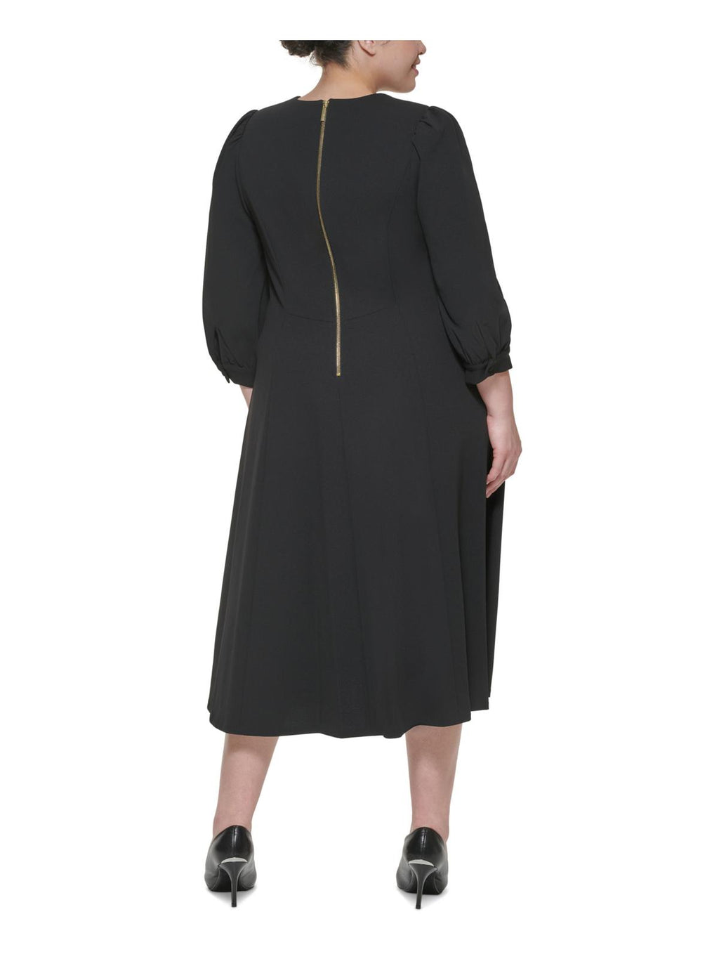 Plus A-Line Calf Midi Dress S20812