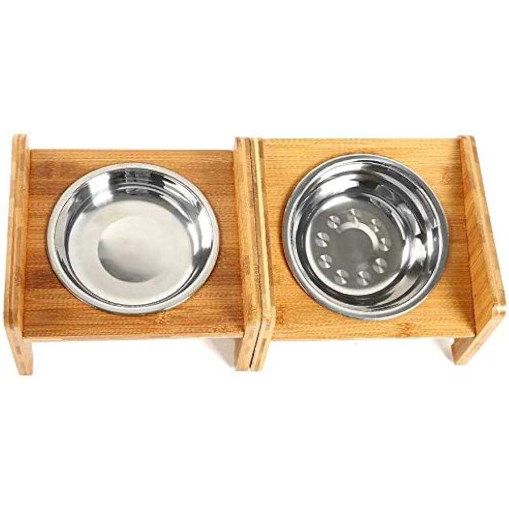 Set of 2 Raised Pet Bowls X562846