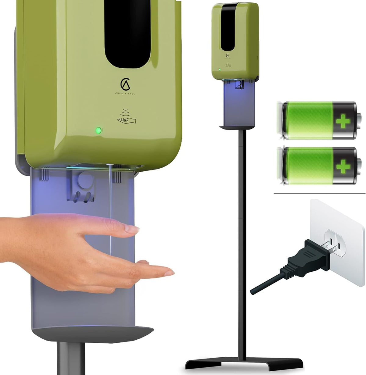 Automatic Hand Sanitizer Dispenser with Stand and Refillable Bottle H64972
