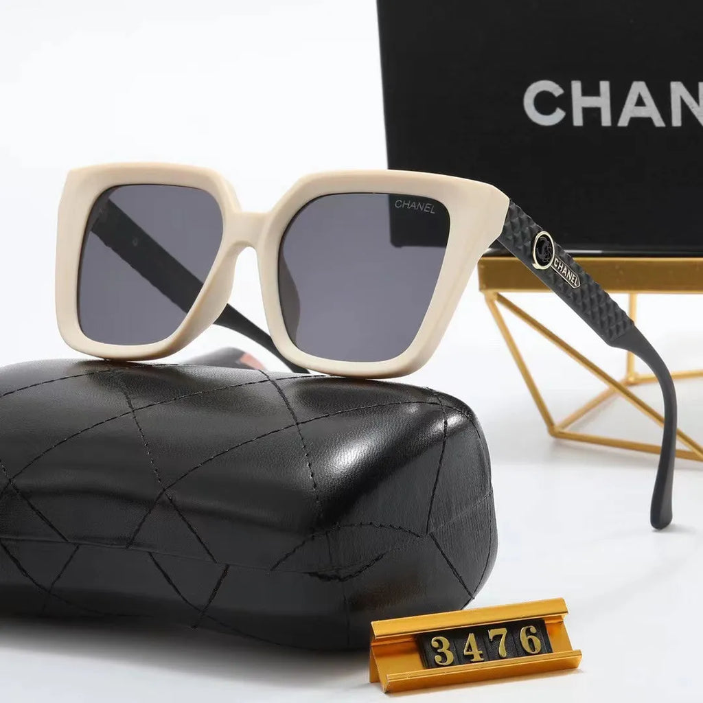 Double C Rhombic Temple Polarized Sunglasses H59418