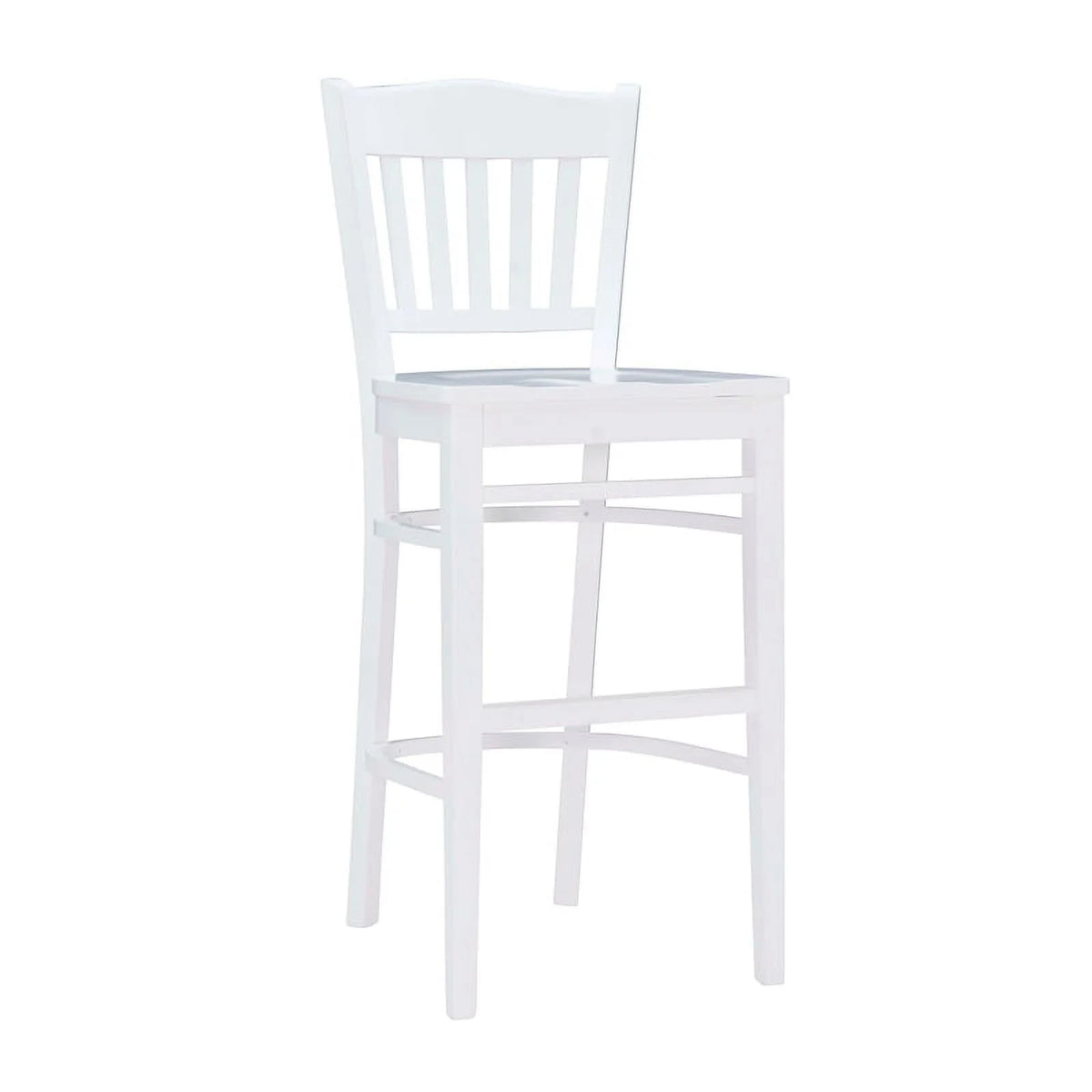 White Wood Barstools Set of 2 N3009