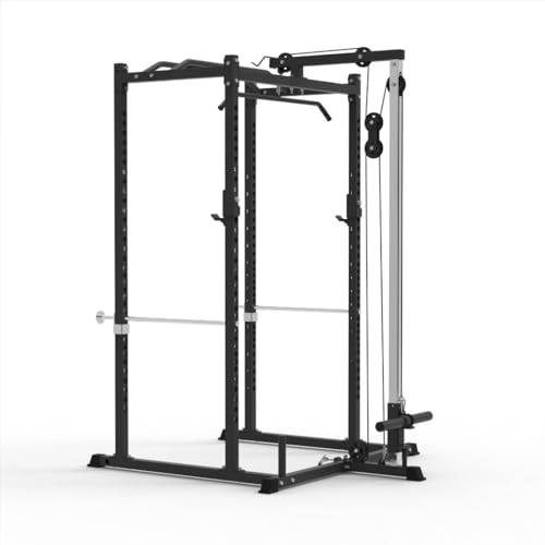 Power Rack with Safety Bars and J-Hooks Q2899