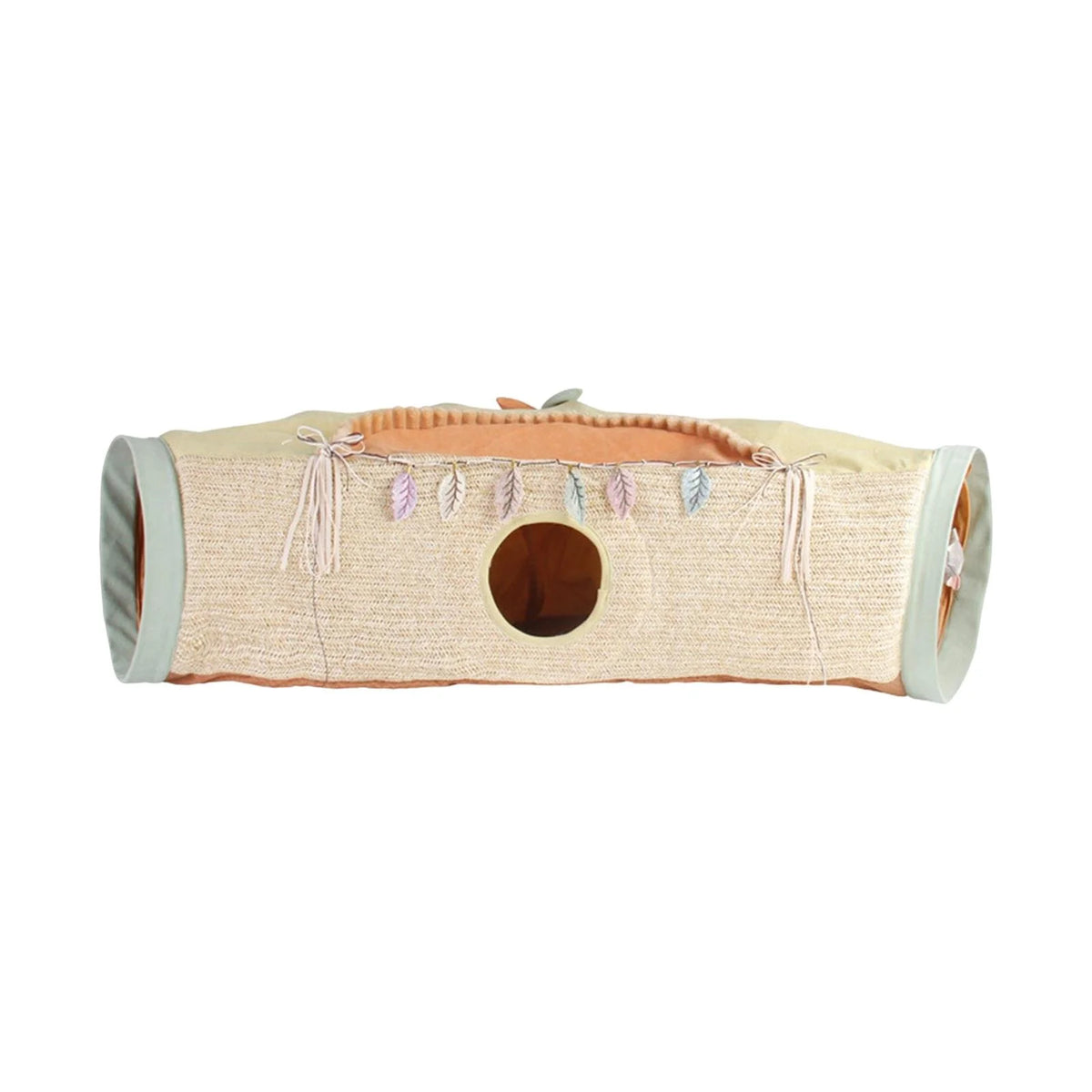 Orange and Green Folding Cat Tunnel Tube Maze L511524