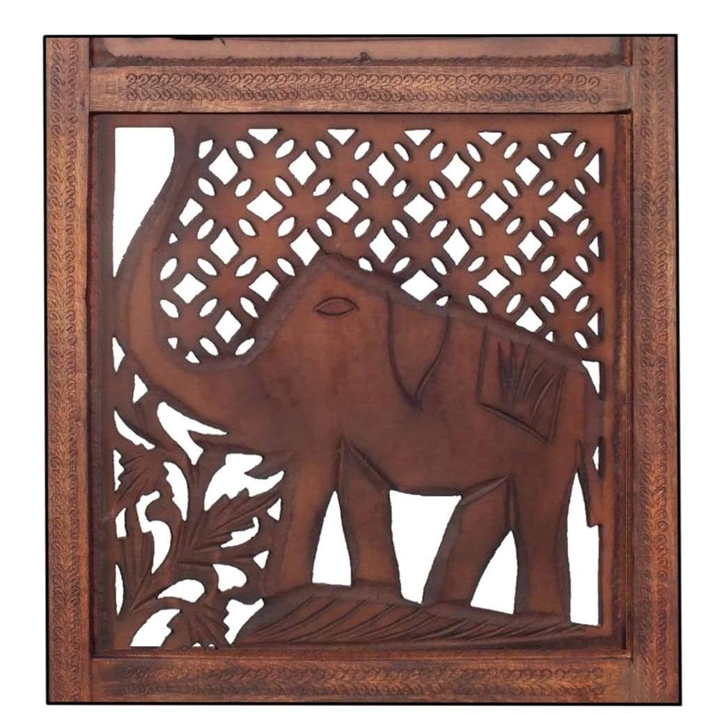 Carved Wood Room Divider B98746
