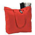 6 Pack Large Canvas Tote Bag with Zippered Closure E66457