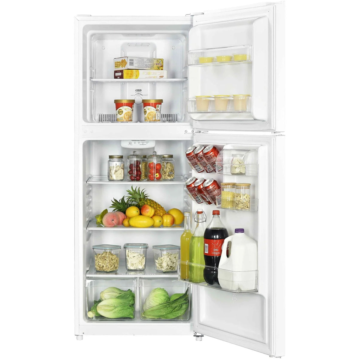 10.1-Cu. Ft. Black Refrigerator with Top-Mount Freezer U737