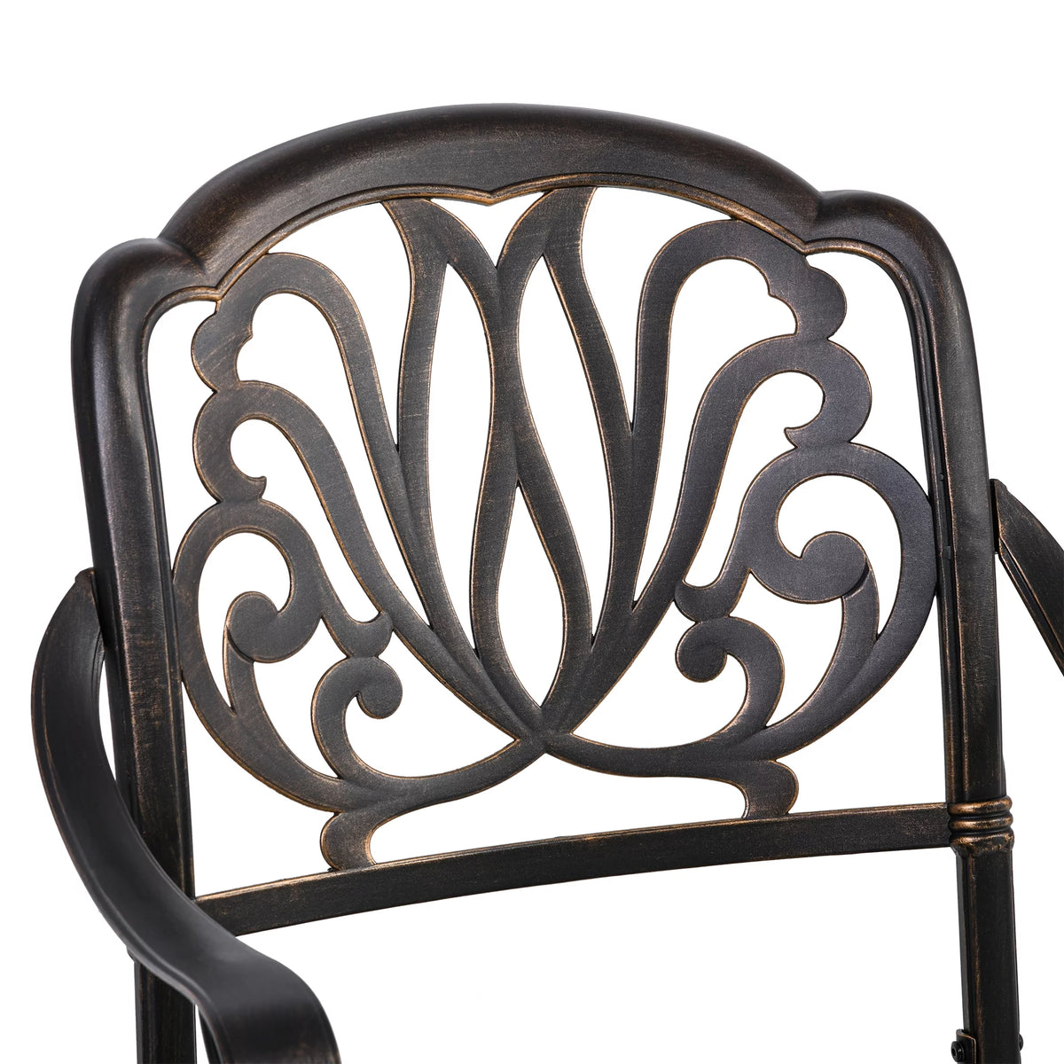 Cast Aluminum Patio Dining Set for 4 Y35376