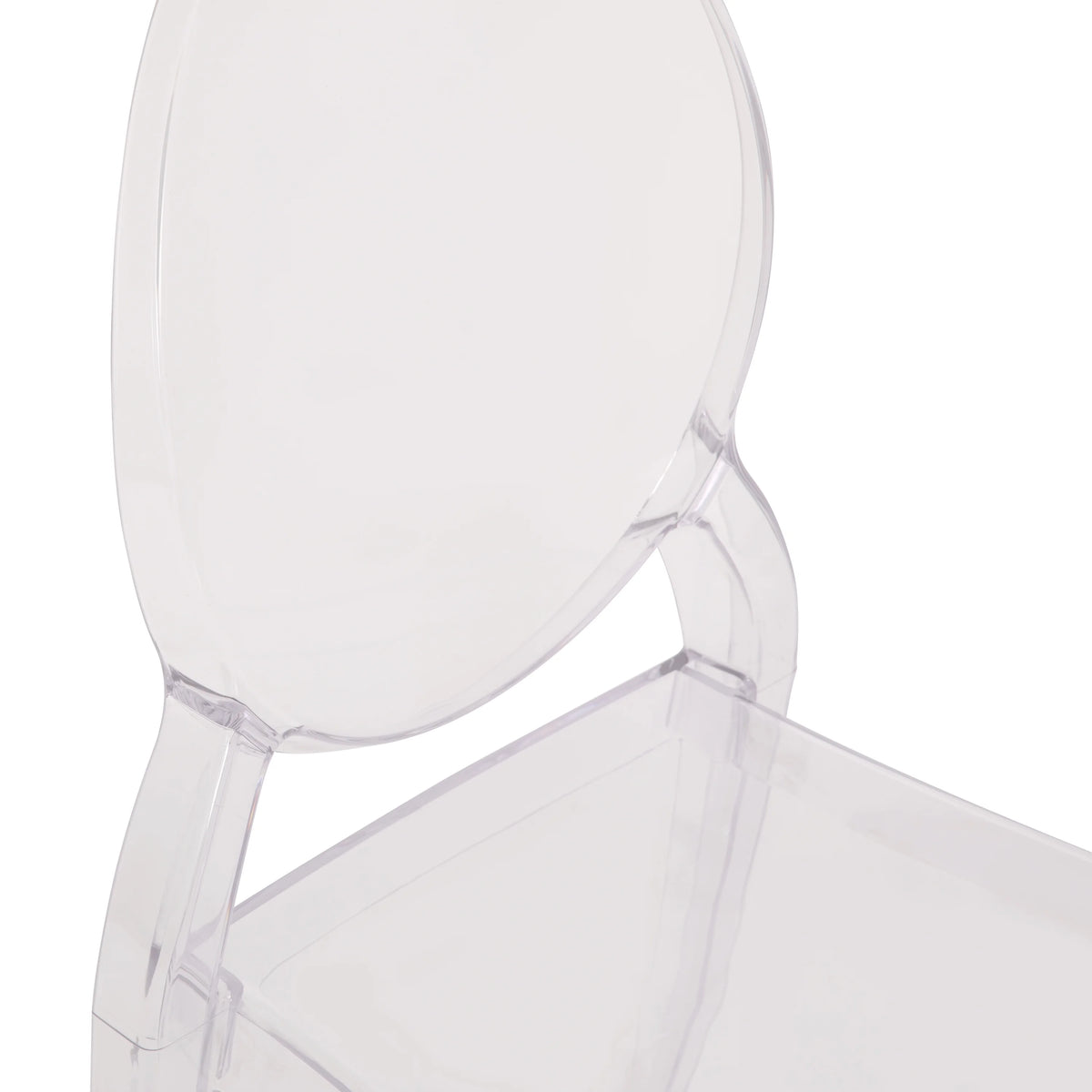 Clear Plastic Chair Set of 4 B9085