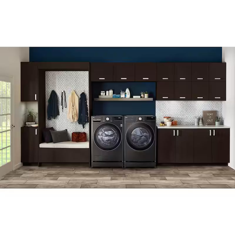 Black Steel Laundry Pedestal O626