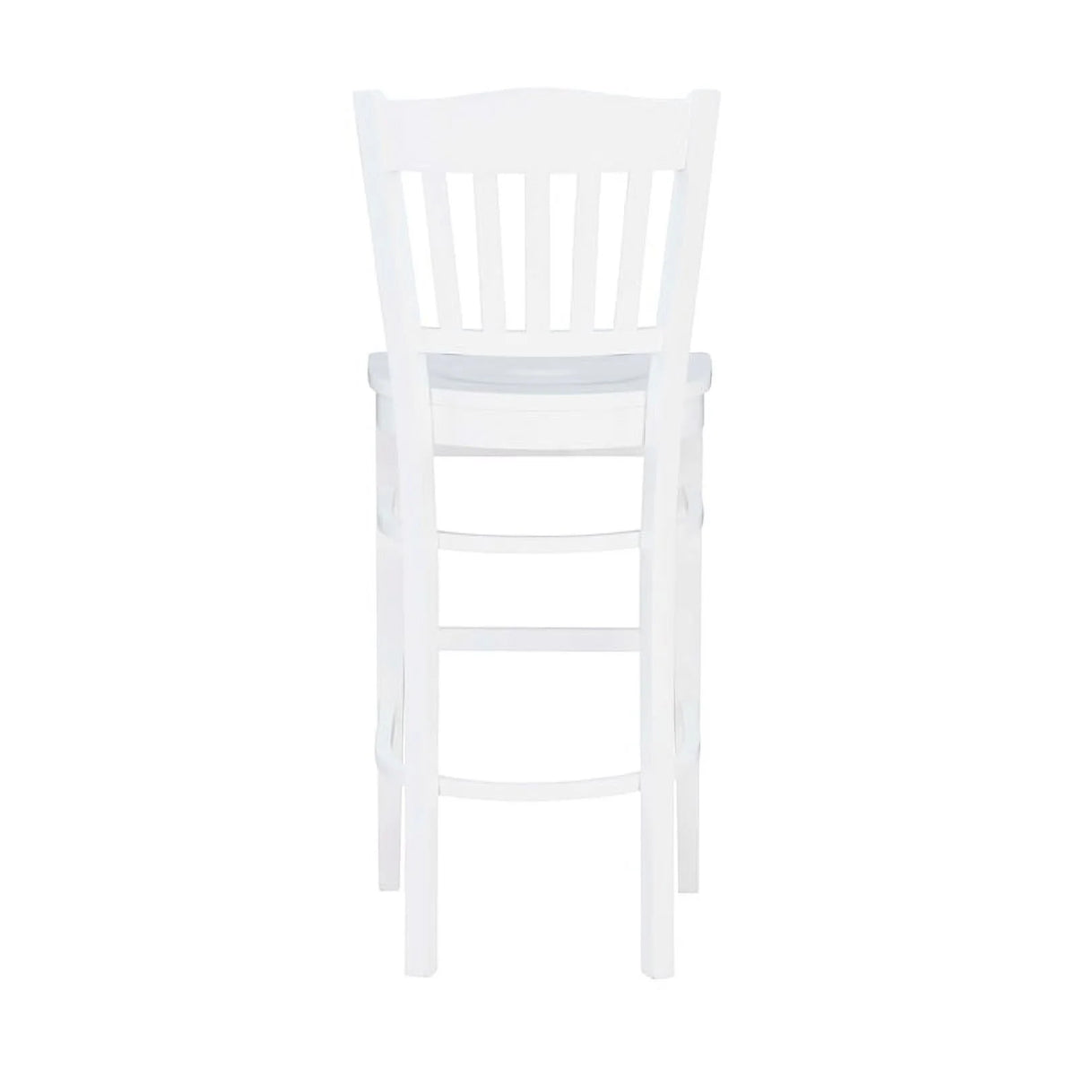 White Wood Barstools Set of 2 N3009