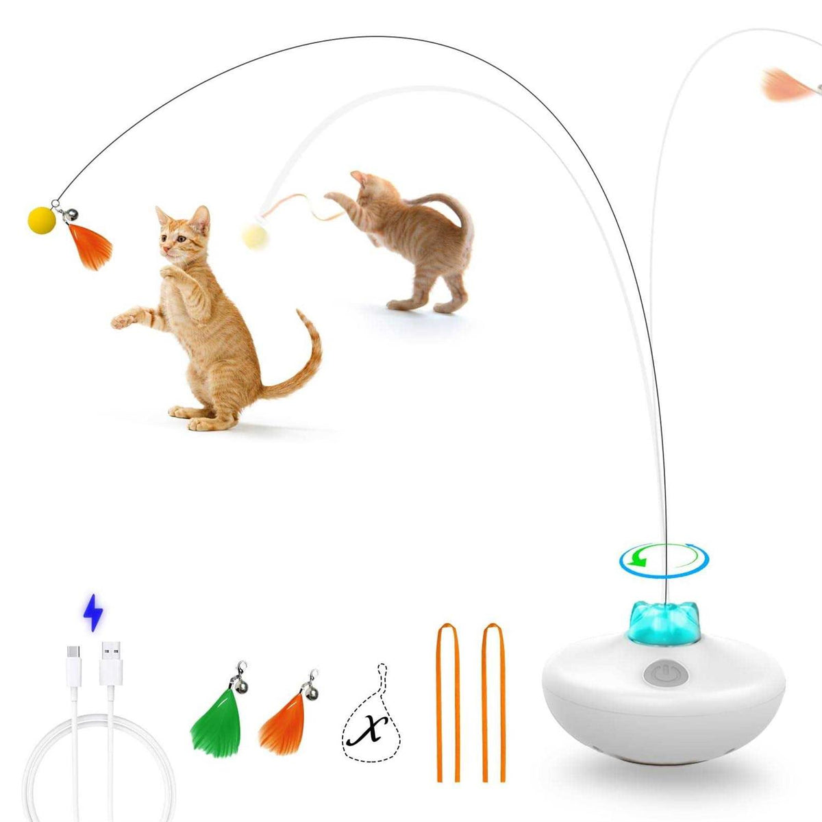 Interactive Cat Toys Rechargeable Cat Exercise Tumbler Y82277