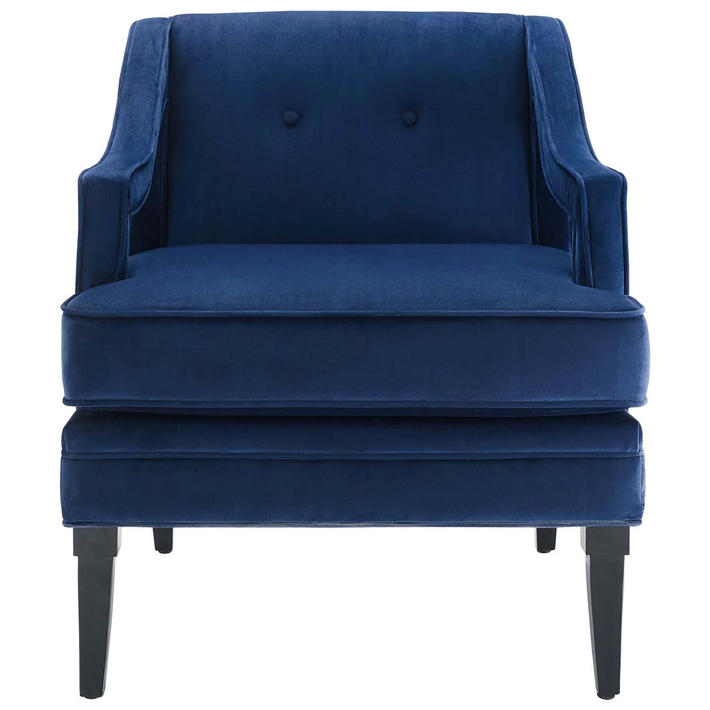 Navy Performance Velvet Set of 2 Living Room Set E500346