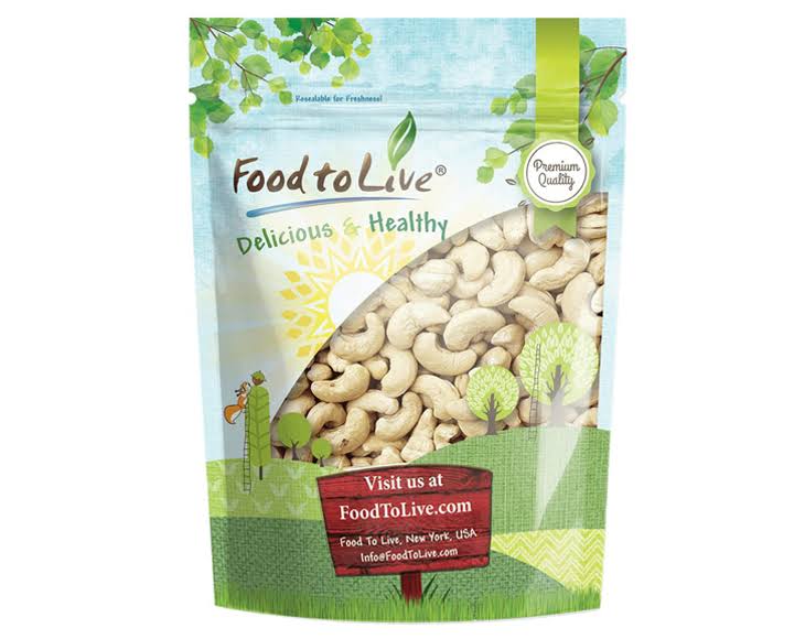 Raw Whole Cashews 18 lbs Q615