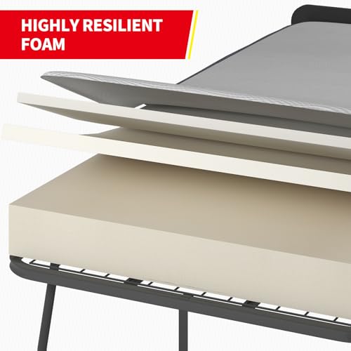Twin Size Folding Bed with 4" Memory Foam Mattress & Metal Frame T896956