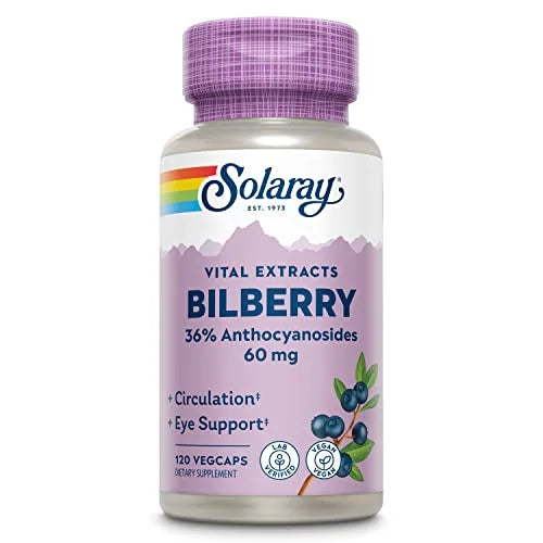 Bilberry Berry Extract 60 mg 120 VegCaps V78771