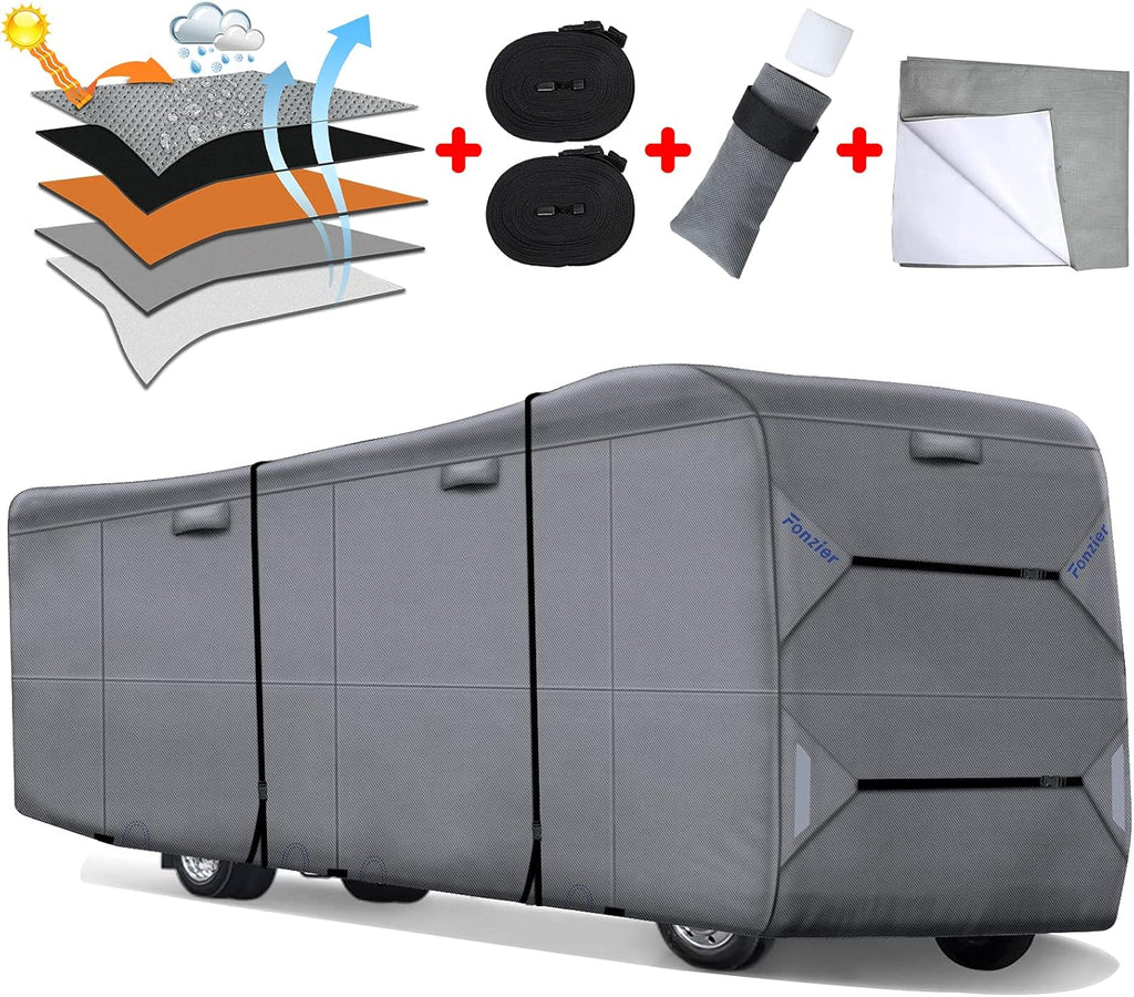 RV Cover Heavy Duty Camper Cover for 31’-34’ Motorhome Anti-UV Rip-Stop Breathable N9480
