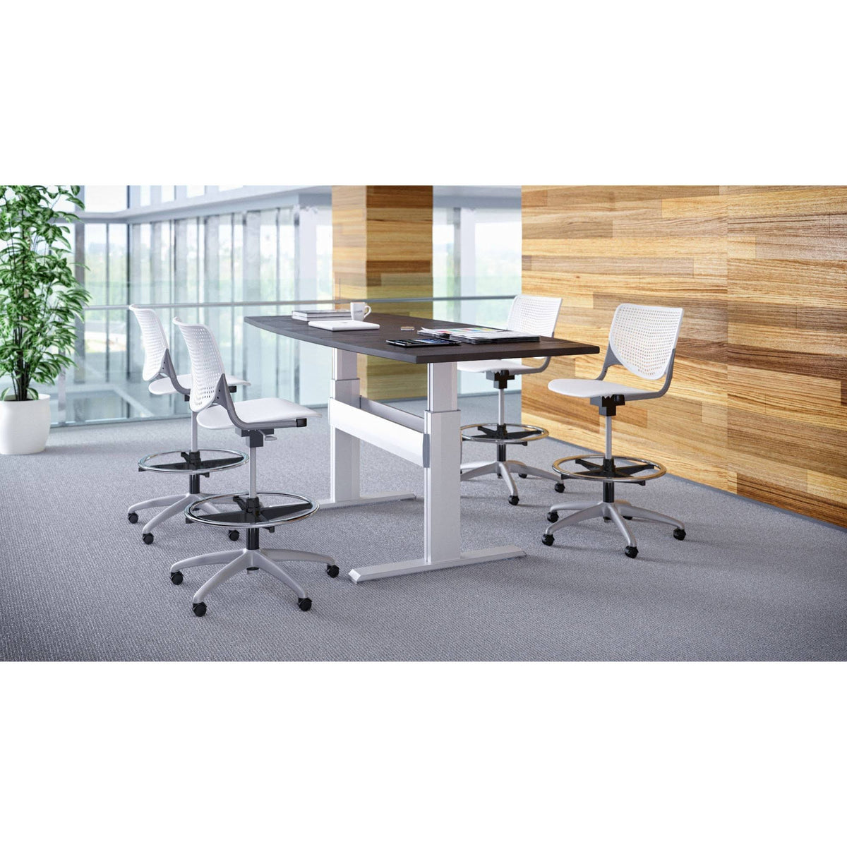 Adjustable Stool with Perforated Back S201557