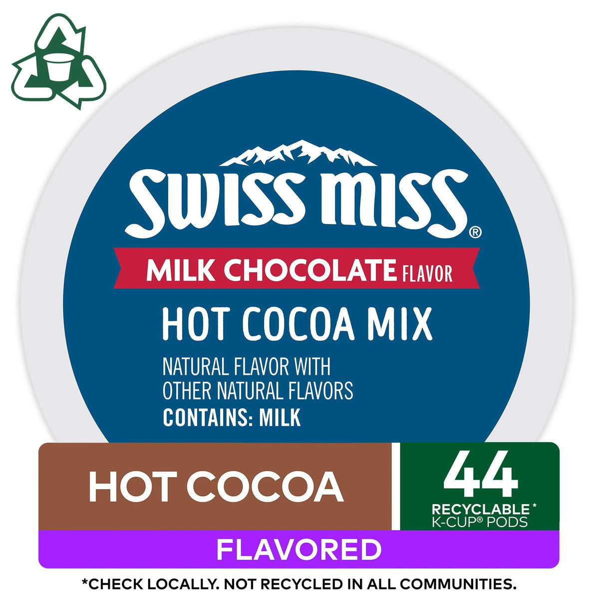 Milk Chocolate Hot Cocoa K-Cup Pods 44 Count F37957