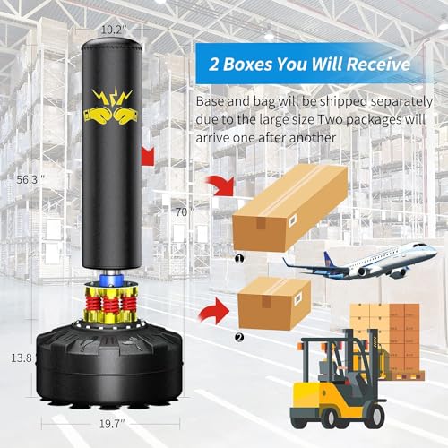 70'' Freestanding Heavy Punching Bag W633