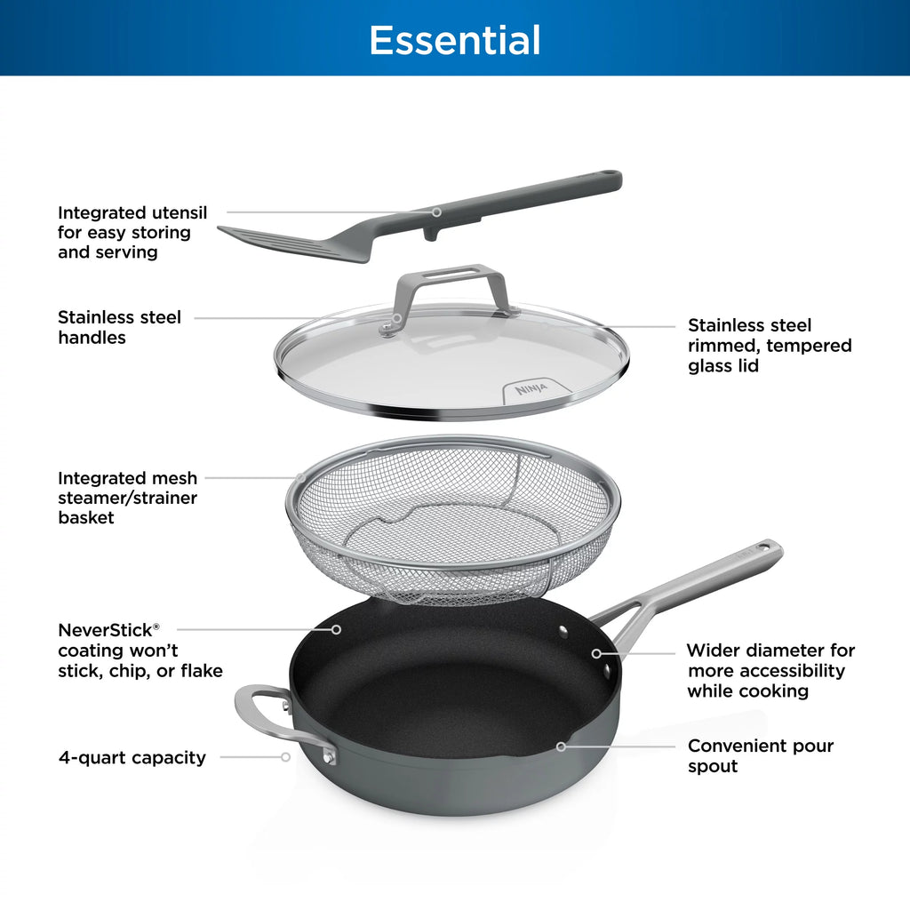 Sea Salt Grey Non Stick Pan N66606
