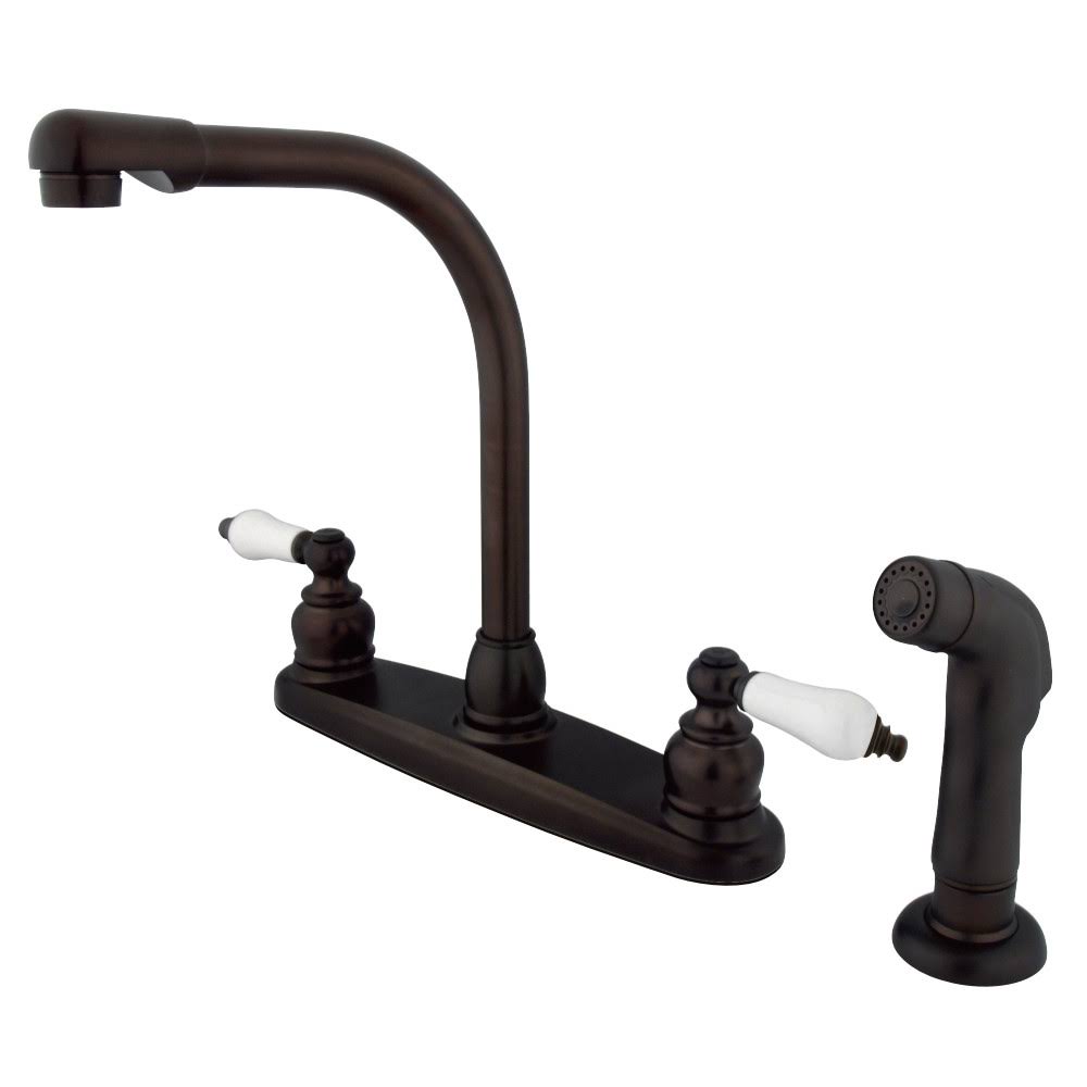 Oil Rubbed Bronze Kitchen Faucet with Sprayer S5103