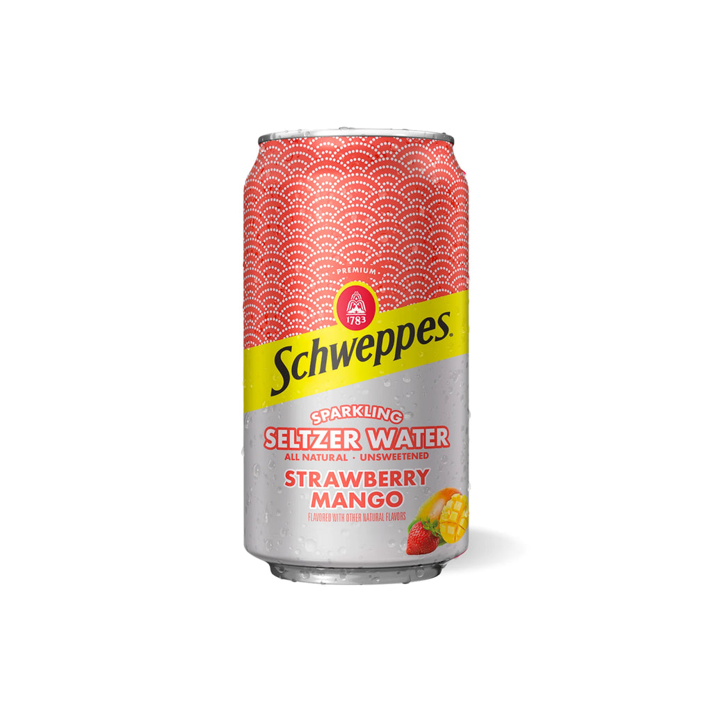 Strawberry Mango Sparkling Seltzer Water, 12 Pack, 12oz Cans W12794