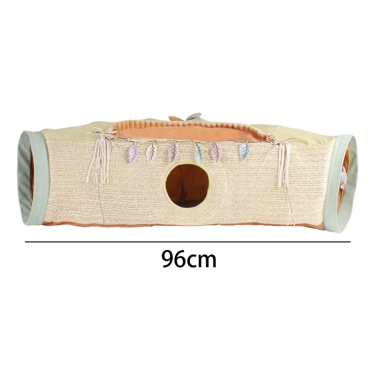 Orange and Green Folding Cat Tunnel Tube Maze L511524