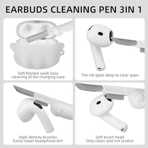 Glow in The Dark Soft Silicone Case Cover for AirPods 4 Y25677