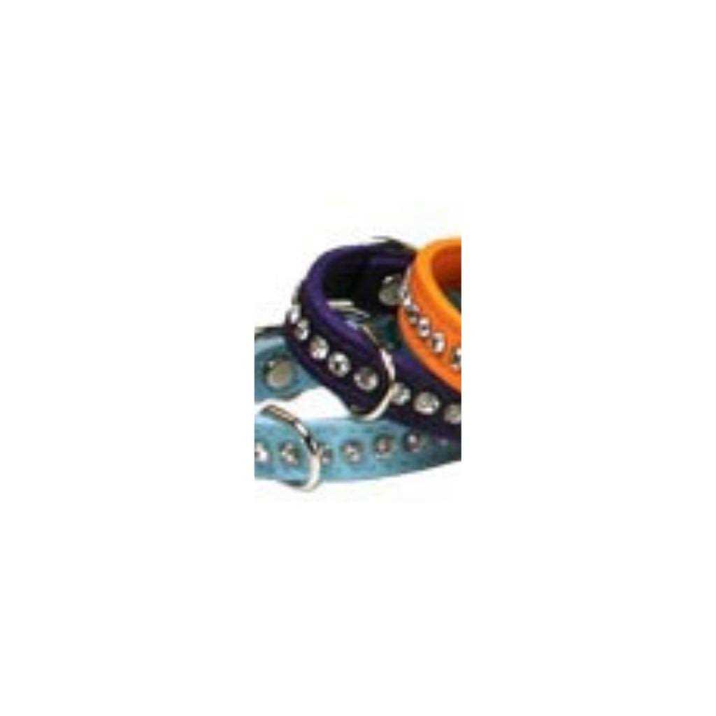 Leather Crystal Dog Collar I52843