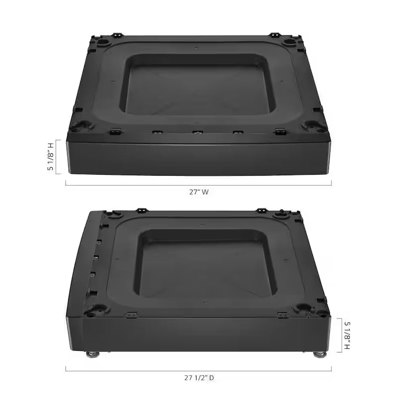 Black Steel Laundry Pedestal O626