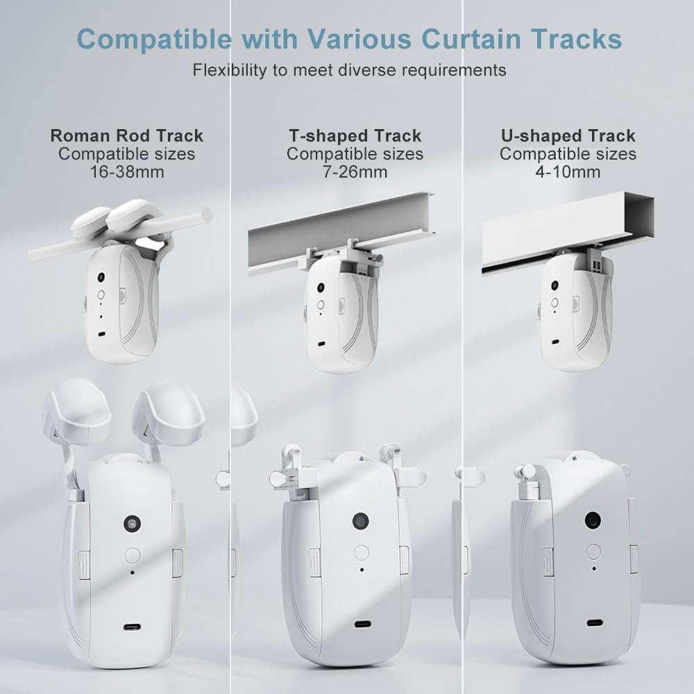 2PCS Remote Control Electric Curtain Robot F483945
