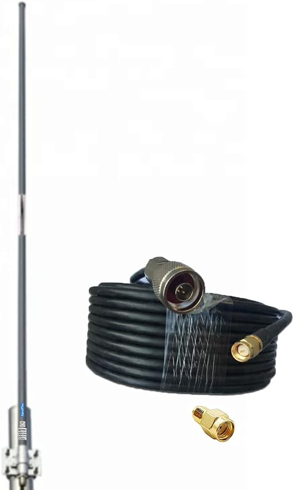 15dbi 915MHz Omni Fiberglass Antenna with 32.8ft SMA/RP-SMA Cable X3875