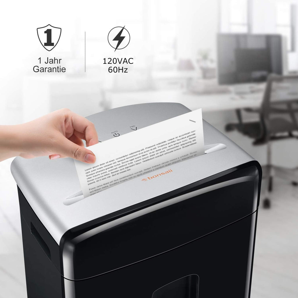 12-Sheet Micro Cut Paper Shredder with Pullout Basket M6084