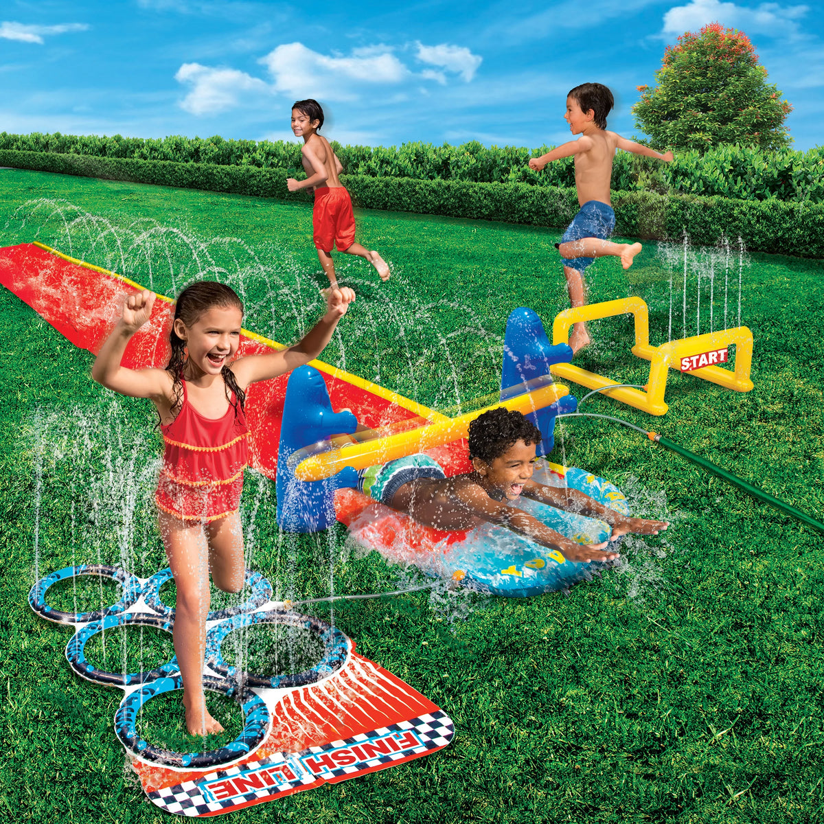2-in-1 Obstacle Course Water Slide S662