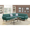 Blue Polyfiber 2 Pieces Sectional D6859