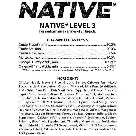 40 Pounds Level 3 Performance Dog Food D749379