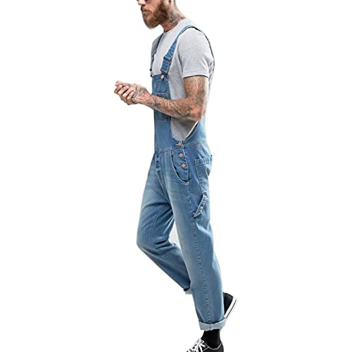 Men's Denim Bib Overalls J8297