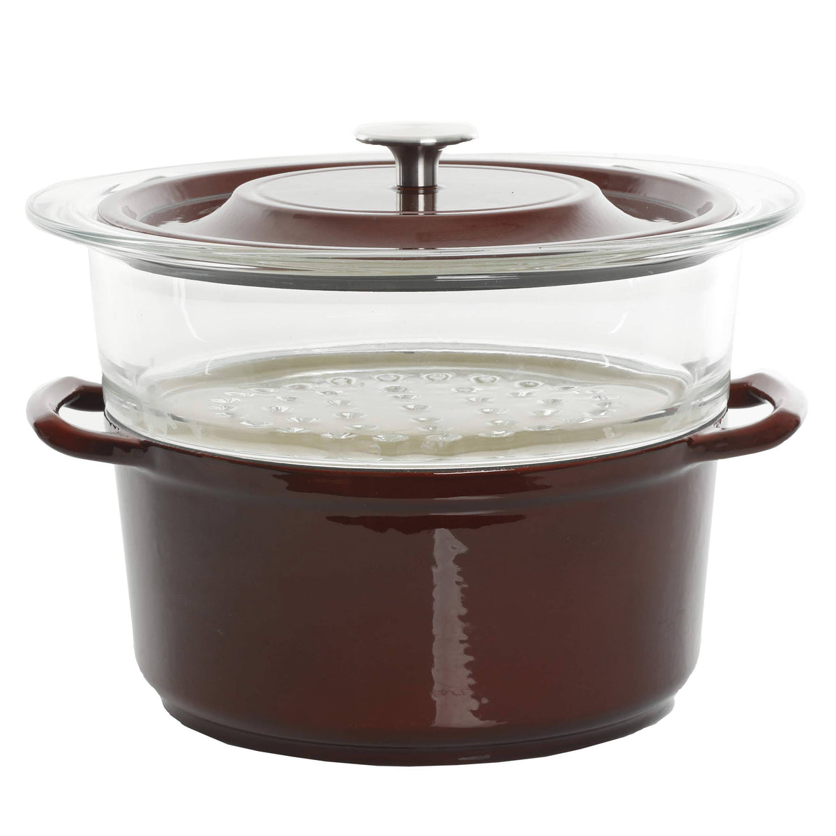 5qt Casserole with Glass Steamer U42781
