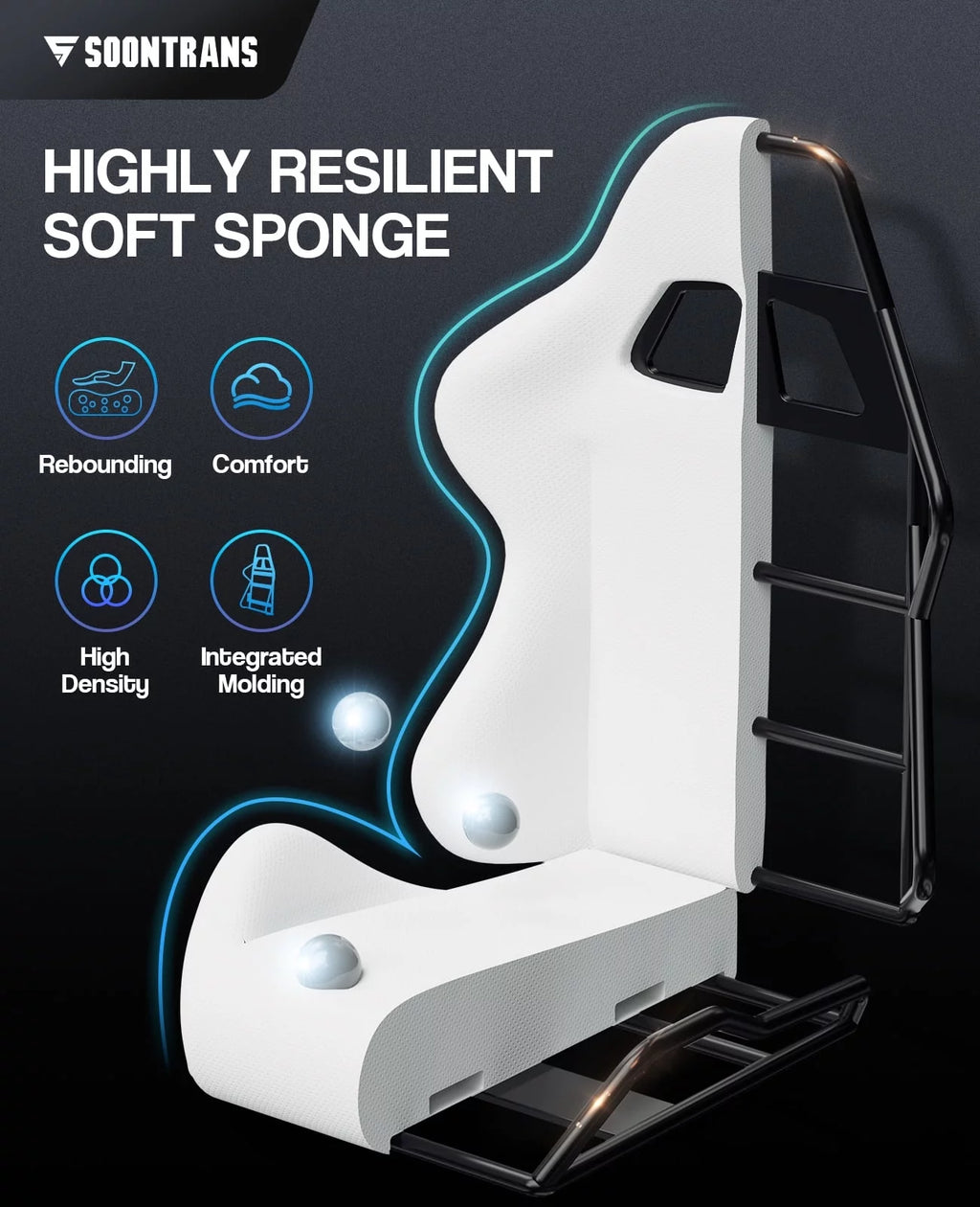 Red Ergonomic Gaming Office Chair with Footrest P672784